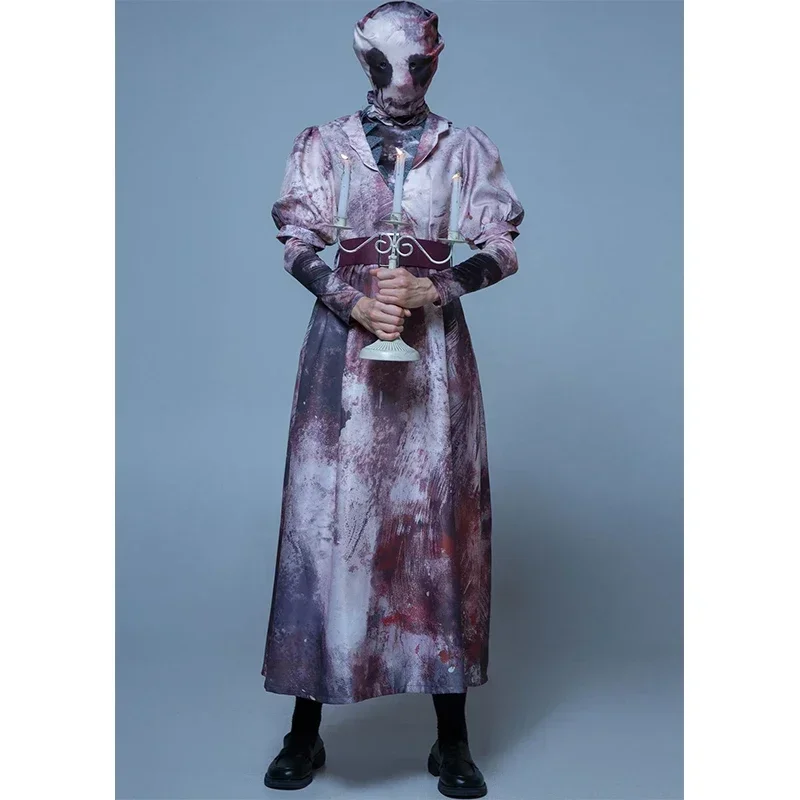 SN66 Game Dead Zombie Daylight Fancy Dress Up Scary Nurse Killer Halloween Costume Women Sally Smithson Fany Dress UpW&M