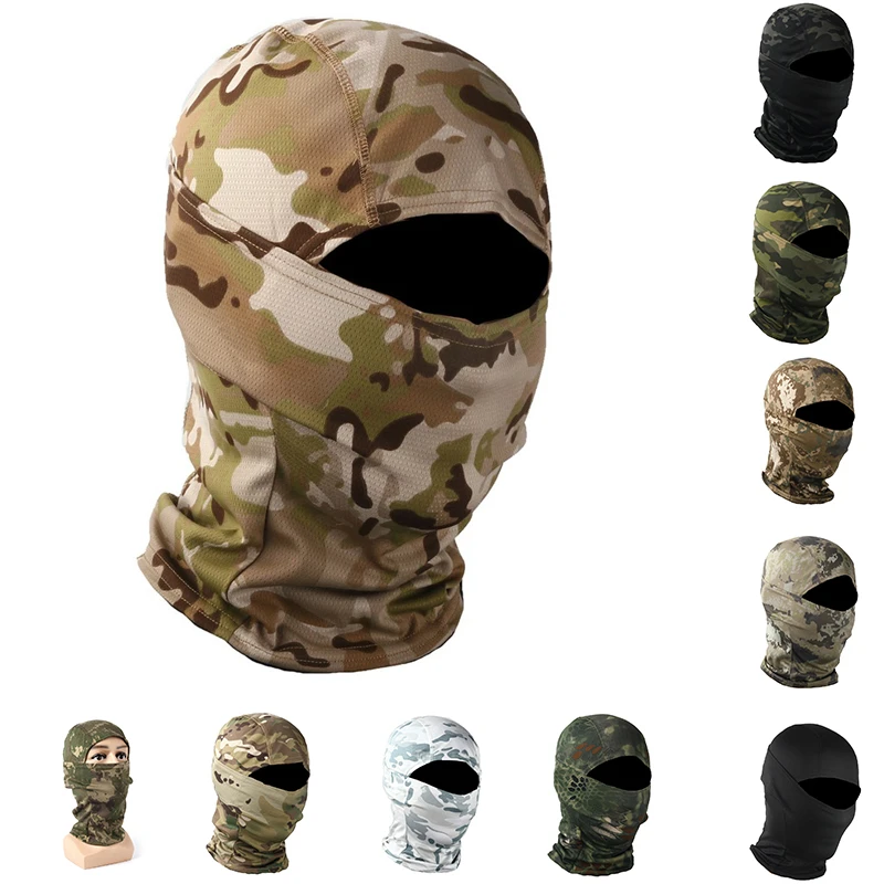 Camouflage Balaclava Full Face Mask Wargame CP Hat Hunting Bicycle Cycling Bandana Neck Gaiter