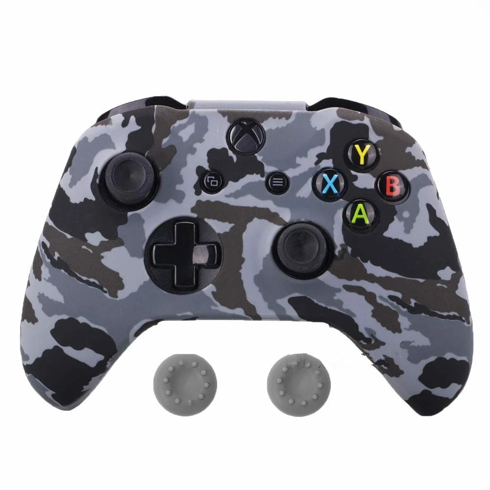 New Silicone Gamepad Protective Case Skin For XBox One Slim Controller Protector Camouflage Controle Cover Joystick For XBOXONES