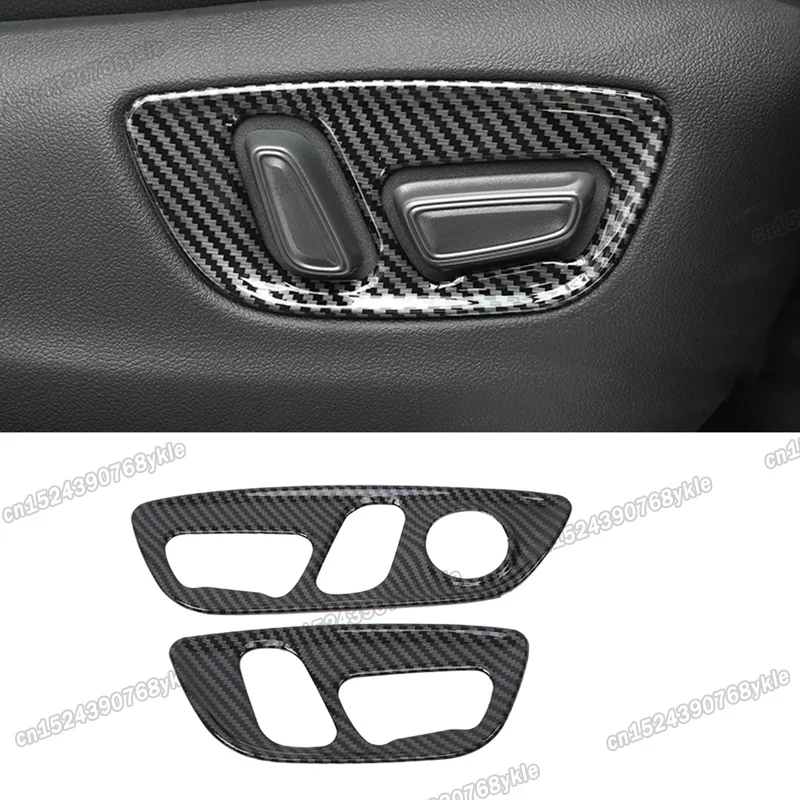 carbon fiber car seat adjust panel cover trims for toyota sienna 2020 2021 2022 2023 xl40 accessories interior hybrid sport