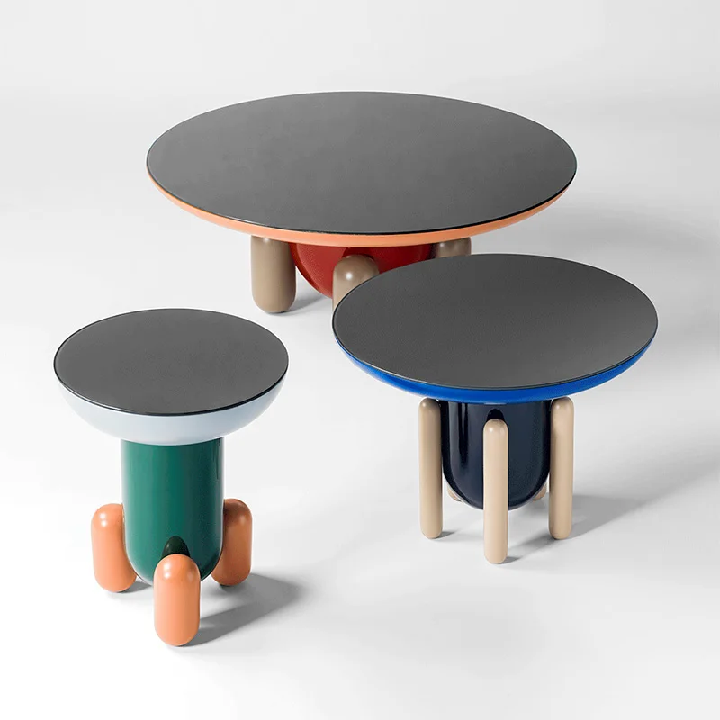 

Fiberglass combination table, candy edge, bedside table, space coffee table corner, round