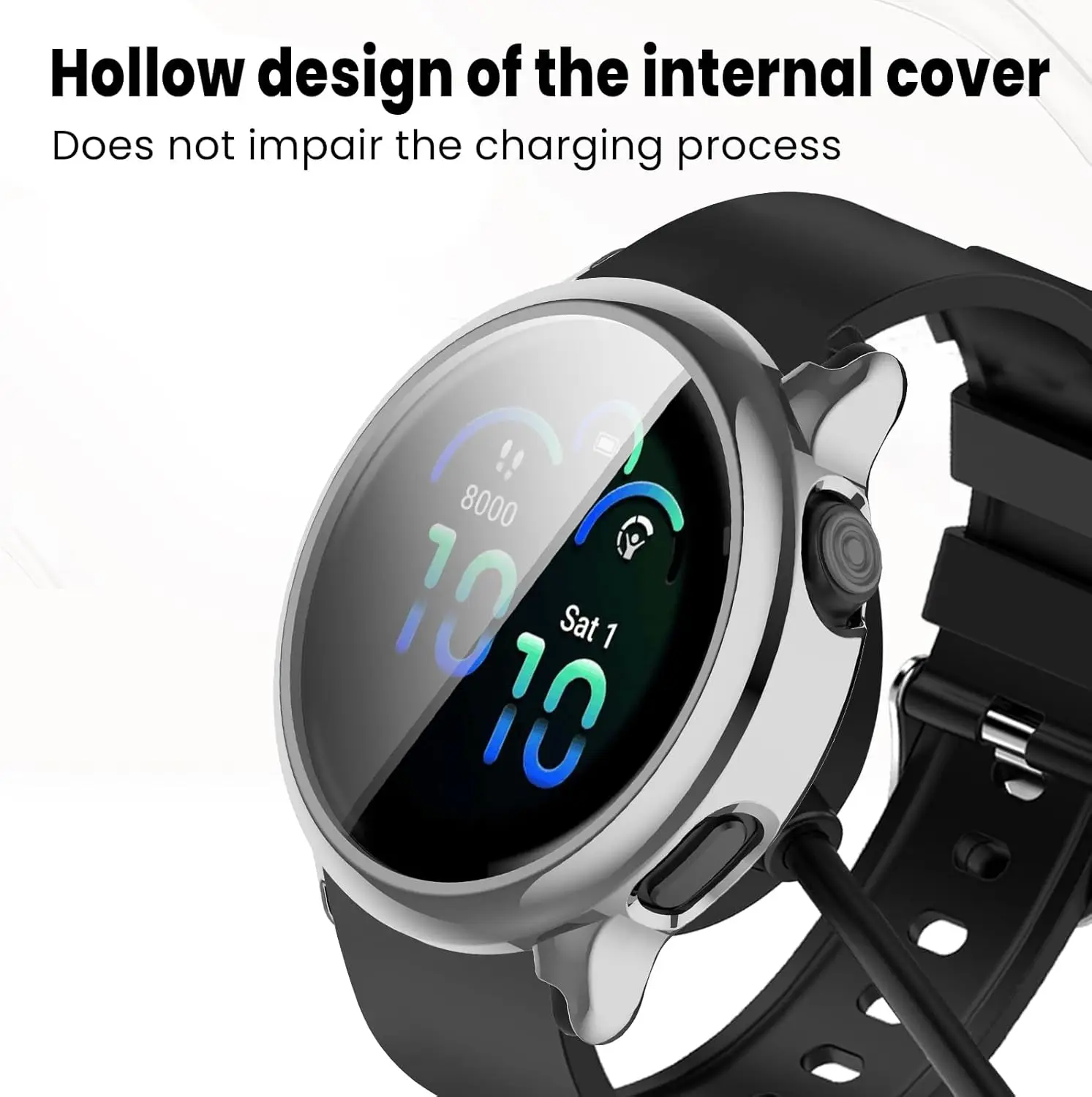 Soft TPU Case For Garmin VivoActive 6 Screen Protector All-Around Protective Cover Shell For Garmin Active 6 Bumper Accessories