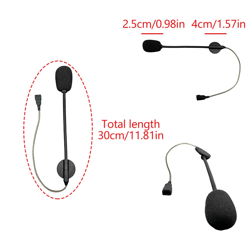 

1 шт. для мотоциклетных шлемов Cardo Freecom/Spirit: Bluetooth-интерком, мягкий проводной микрофон, жесткий проводной микрофон и динамик 3,5 мм