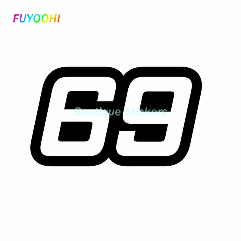 FUYOOHI Exterior/Protection Boutique Stickers Funny Number 69 Graphical Car Sticker Automobiles Motorcycles Vinyl Decals