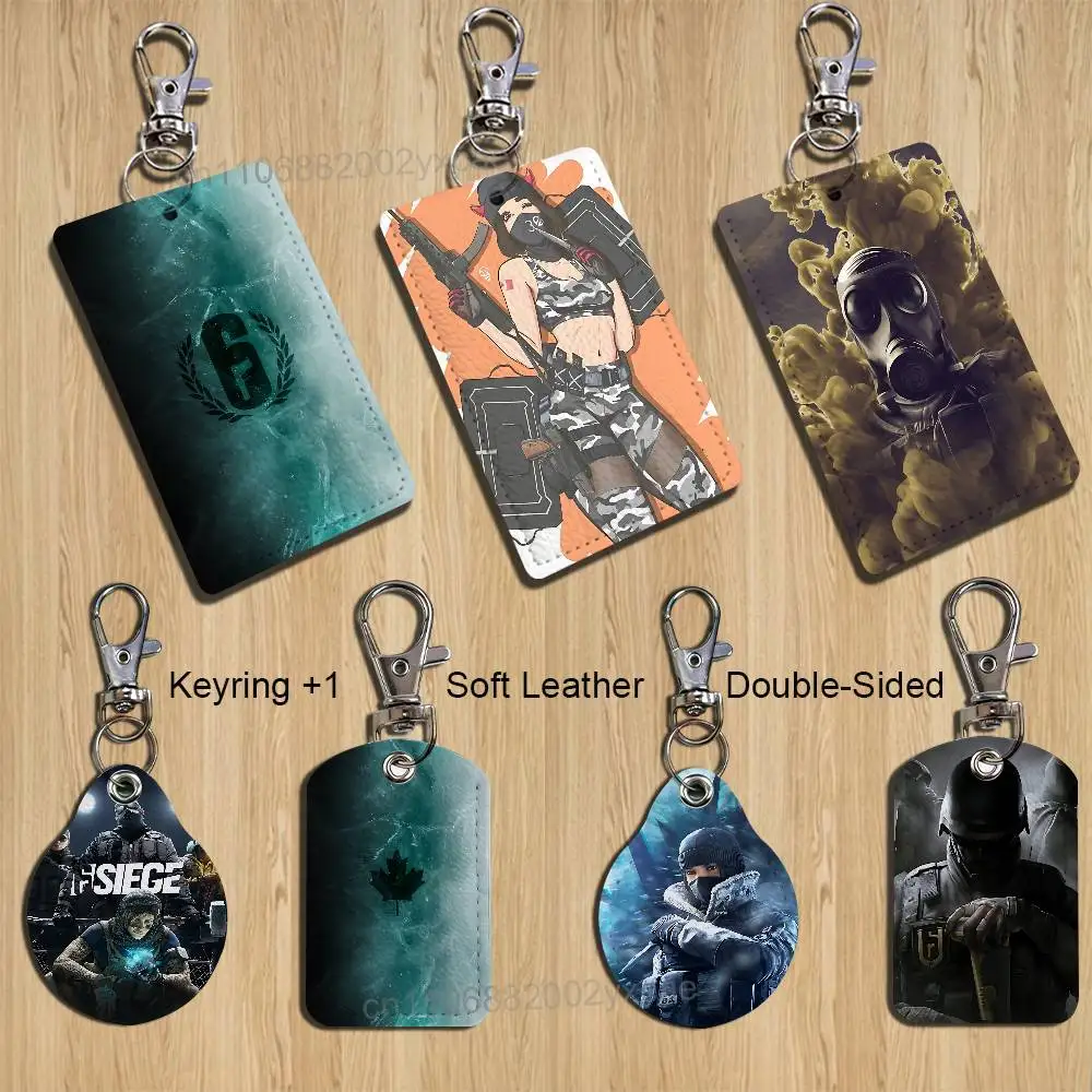 

Solid Snake Game Rainbow Six Card Holder Keychain Key Ring Door Lock Access Protective Case For Security Gift
