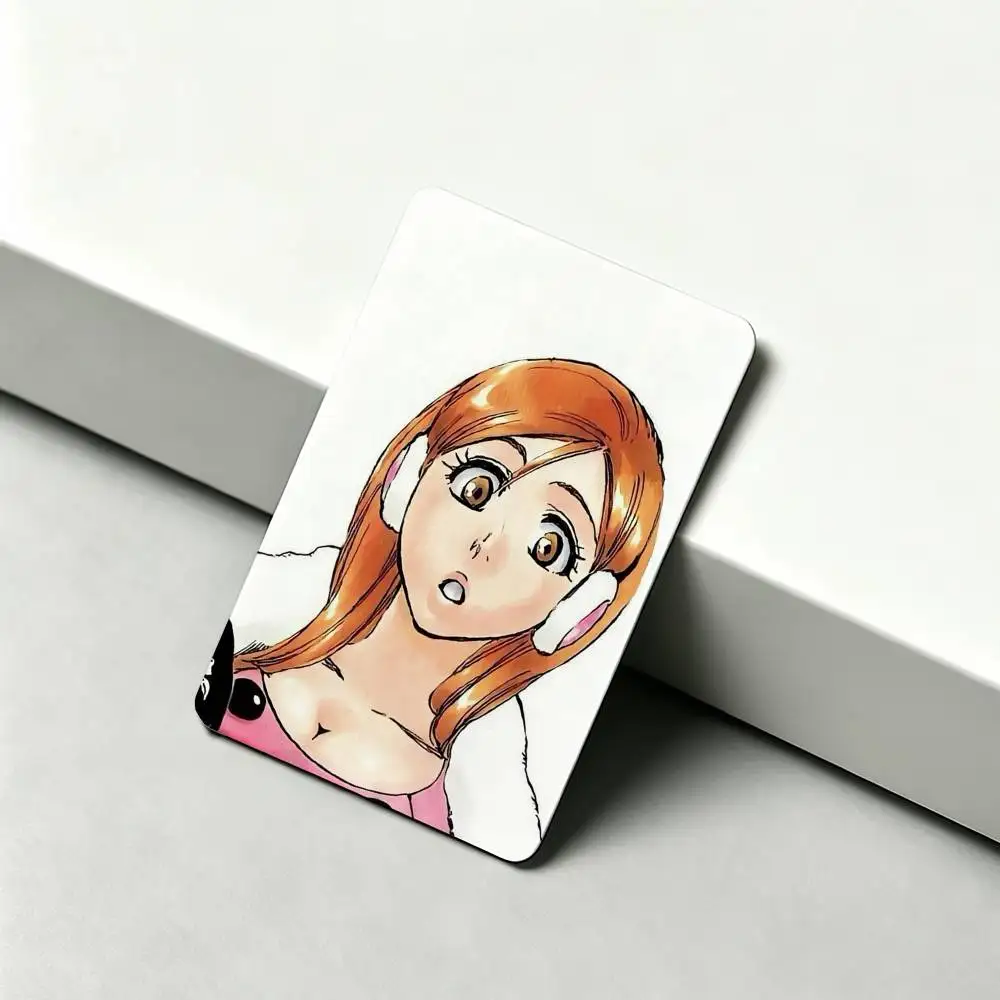 Inoue O-Orihime B-BLEACH  1Set 4Pcs Waterproof Card Skin Stickers for Credit Bus IC Cards view 5