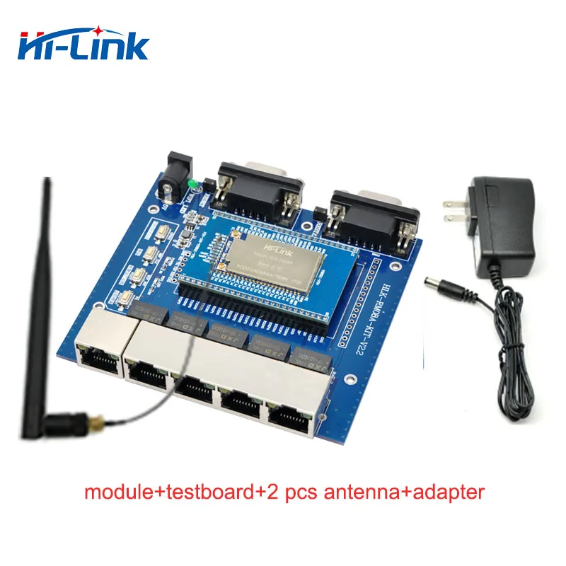 Free Shipping MT7628 Wireless HiLink Wifi Router Module Supports Openwrt Linux Gateway Test Board HLK-7628N 128MB RAM/32MB Flash