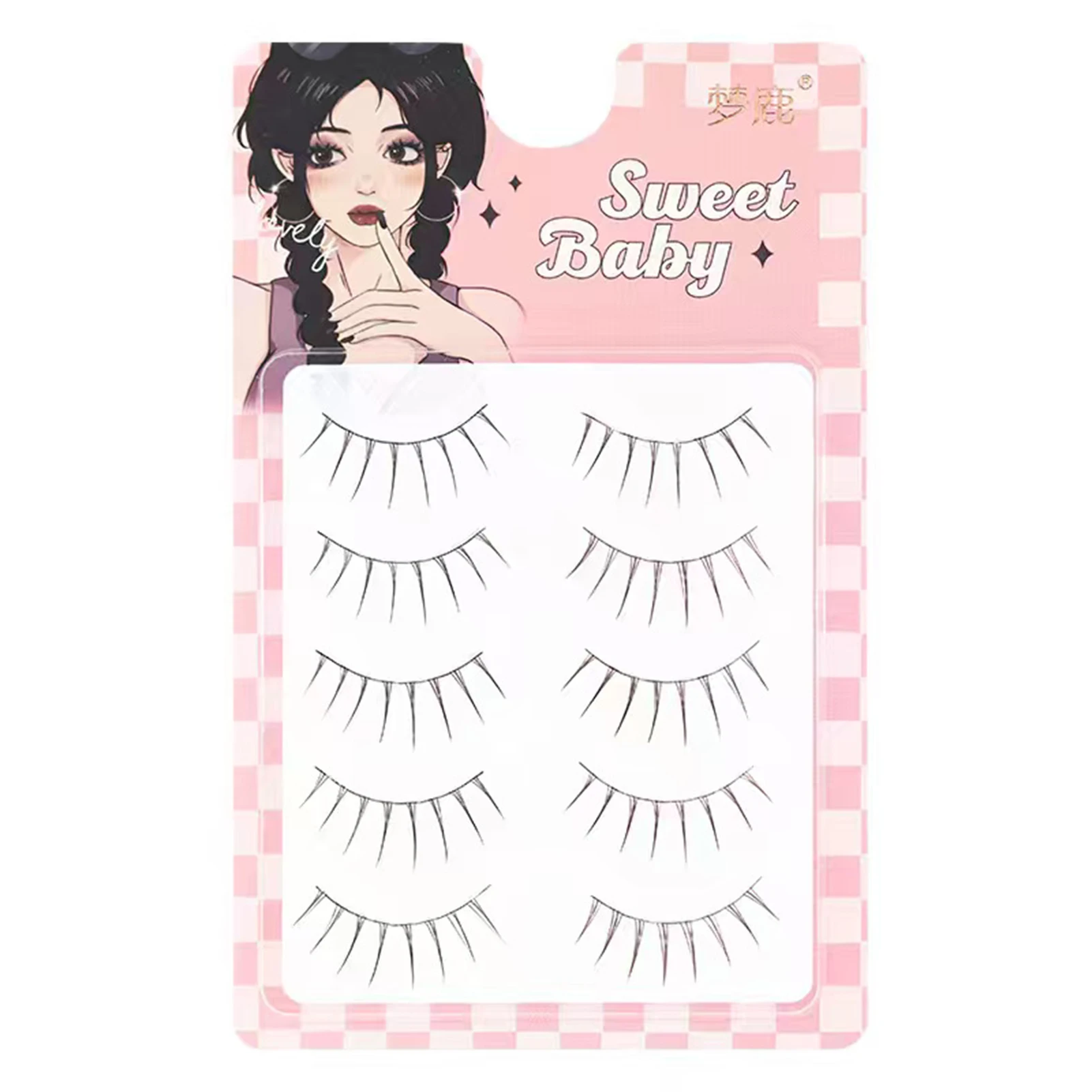 ขนตาปลอมสไตล์เกาหลีหวานๆ สำหรับวงเกิร์ลกรุ๊ป คอสเพลย์มังงะญี่ปุ่น ขนตาเนื้อนุ่ม น้ำหนักเบา สำหรับมือใหม่ แต่งหน้าประจำวัน