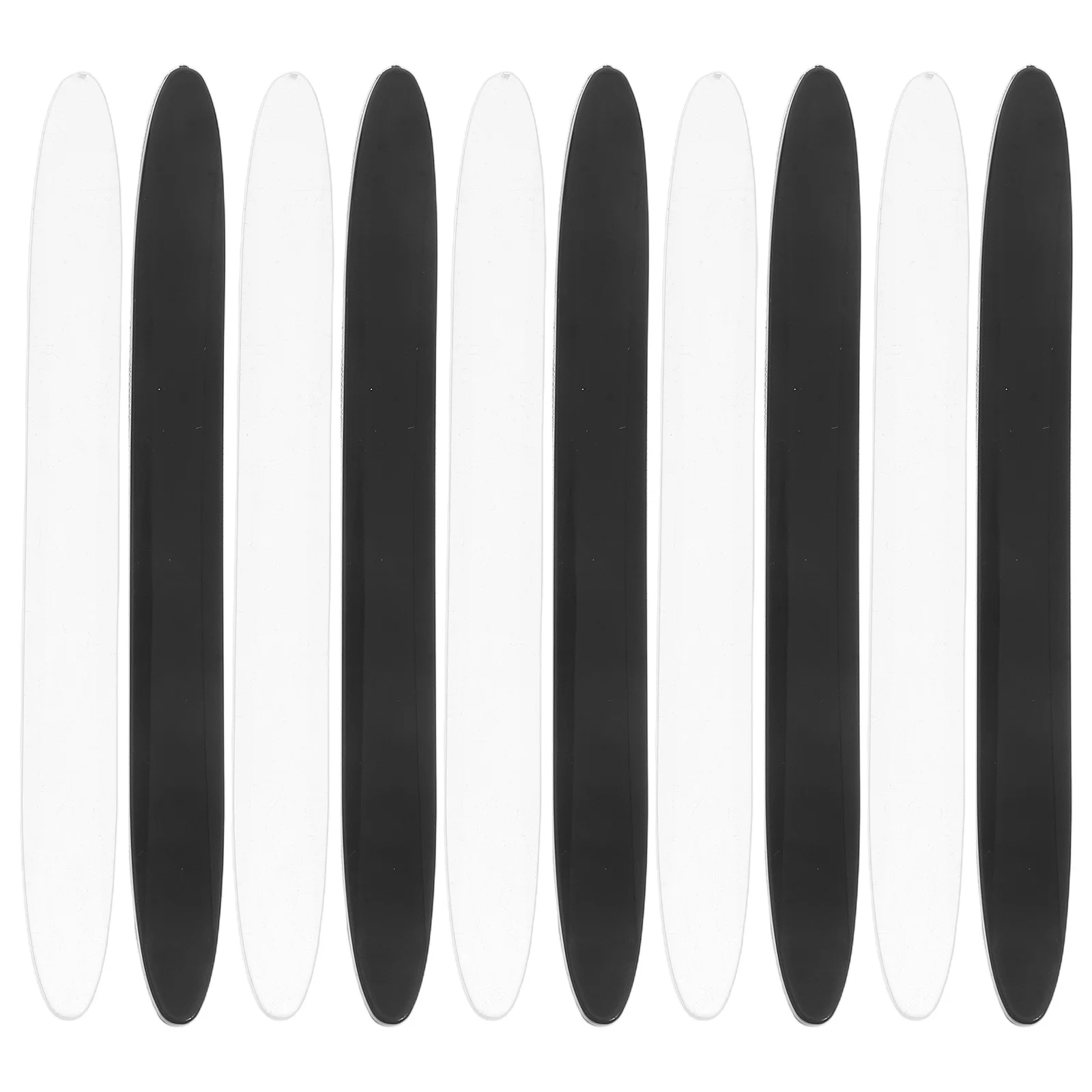 24 pezzi striscia di protezione del bordo della portiera dell'auto nera universale in PVC anti-collisione protezione del davanzale guarnizione per la protezione del paraurti del veicolo