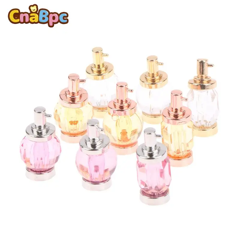 3Pcs/Set 1:12 Dollhouse Miniature Perfume Bottle Perfume Model Bedroom Bath Scene Ornament Decor Toy Dolls Makeup Accessories