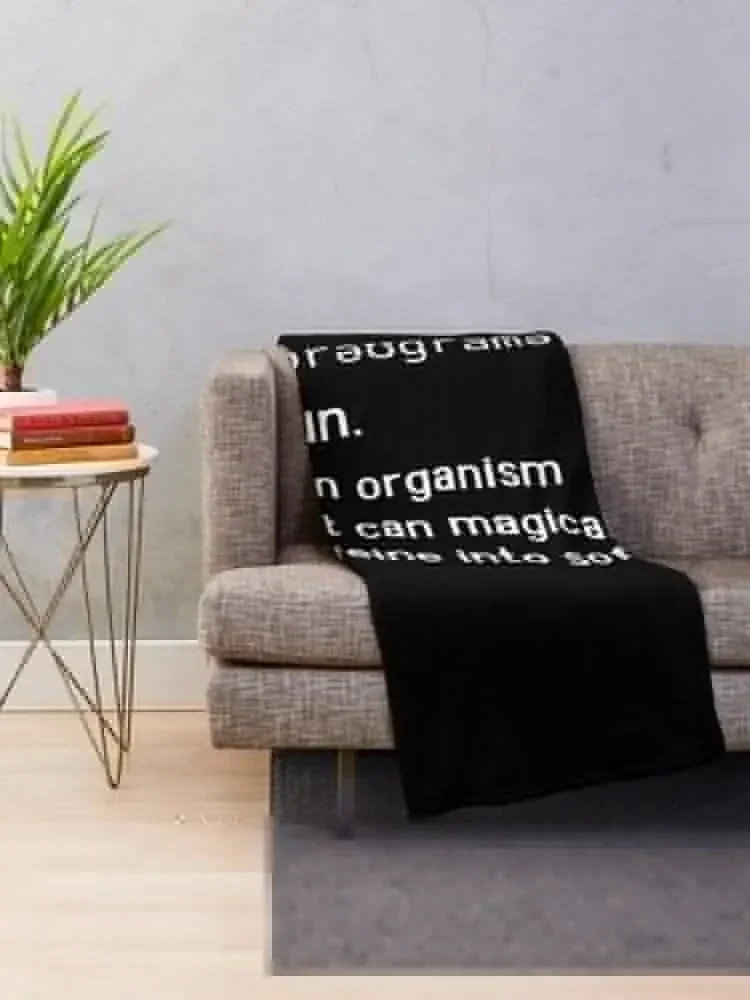 Programmer Programming Vintage Programmer Coder Sayings Throw Blanket Bed covers Giant Sofa manga Blankets