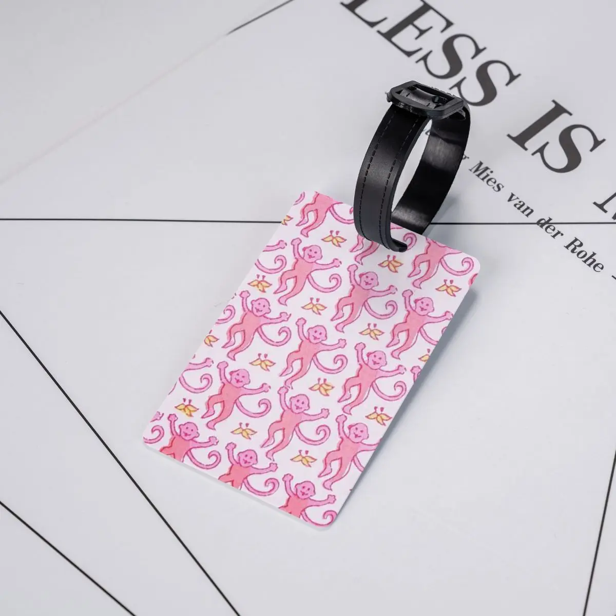 

Бирки для багажа Preppy Roller Monkeys Rabbit Anime, аксессуары для чемоданов, этикетки для путешествий, держатели для идентификационных бирок с именем и адресом