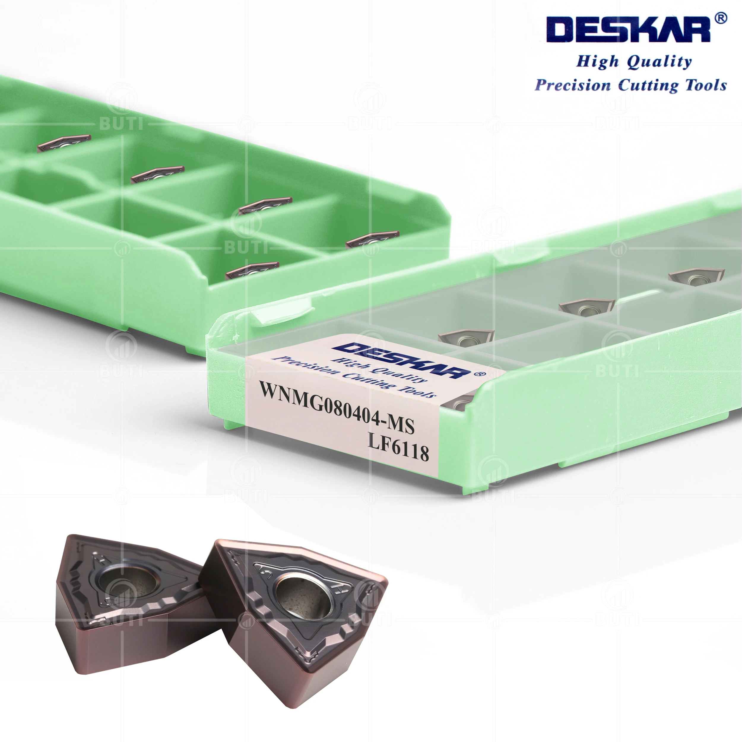 Imagem -02 - Deskar 100 Original Wnmg080404 Wnmg080408 ma ms Jms mq hs ha gs mm R-s Lf6018 Lf6118carbide Lâmina Torno Cortador Ferramenta de Corte