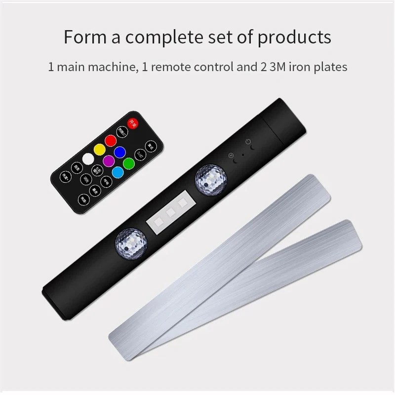 

Светодиодная USB-лампа-проектор звездного неба для крыши автомобиля, 5В RGB, с дистанционным управлением, беспроводная, для создания атмосферы, мигающие праздничные огни для салона авто