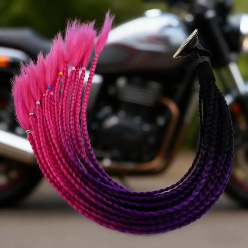 

Helmet dreadlocks Men's and women's helmets Decorative ponytail Helmet dreadlocks Wig Motorcycle Cool personality