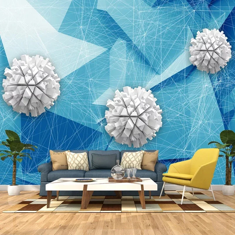 

Custom Large Size 3D Photo Wallpaper Modern Creative Geometric Pattern 3D Space Living Room Bedroom TV Wall Decor Mural Canvas