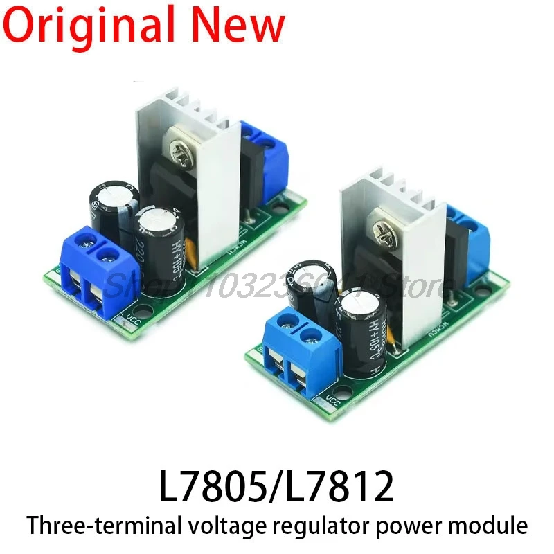 Moduł zasilacza obniżającego napięcie L7805 7812 regulator napięcia moduł prostownika filtra wyjście AC 5V DC 1,5A