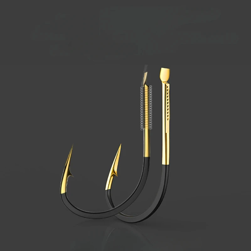 텅스텐 스틸 이중 그루브 두꺼운 하드 낚시 후크, 빠른 침투, 야외 낚시용 쉽게 빠지지 않는 후크