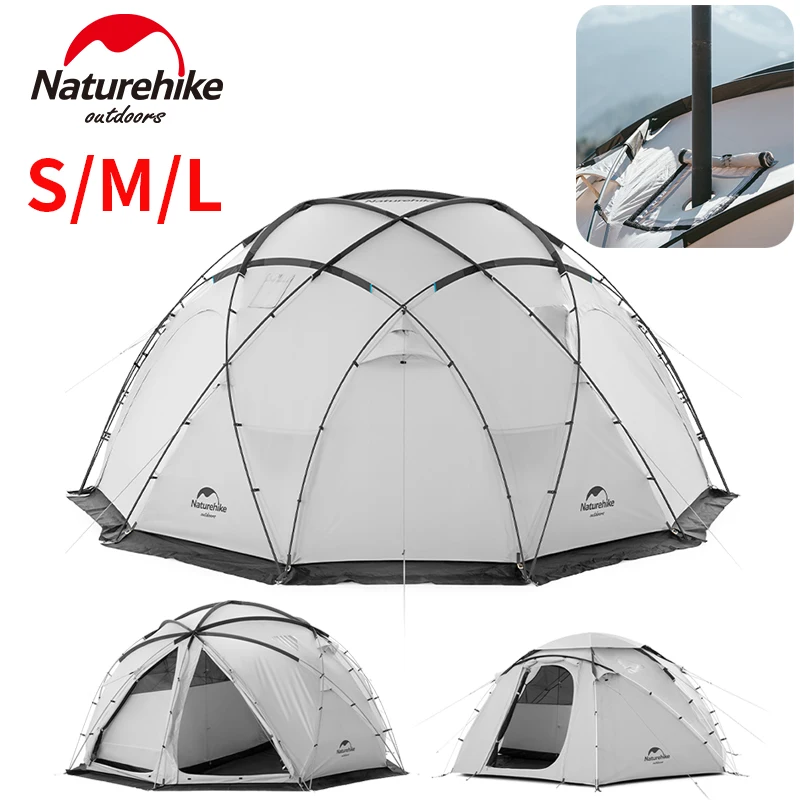 Naturehike Geodesic Dome Tent With Snow Skirt 4 Season Large Space 5-8 Persons Outdoor Camping Waterproof Professional Shepherd 