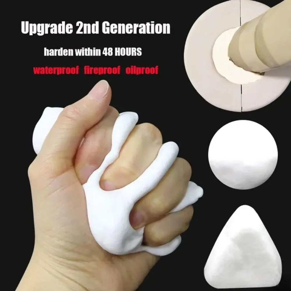 2/5/10pcs Wall Hole White Sealing Glue Household Air-conditioning Mending Plasticine Waterproof Oil Repellent Sewer Pipe Seal