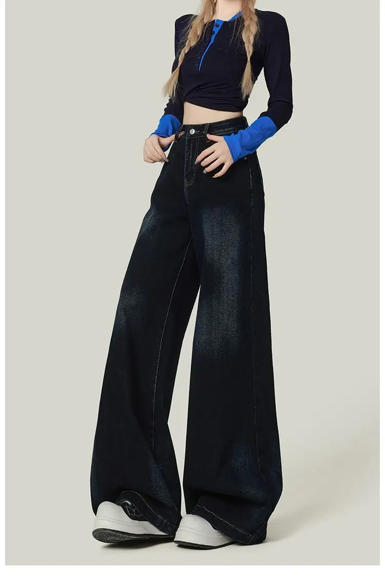 Pantalones de pierna ancha hasta mujer otoño satén elástico profesional forro de pana bordado tejido Jacquard a cuadros cuadros señora OL