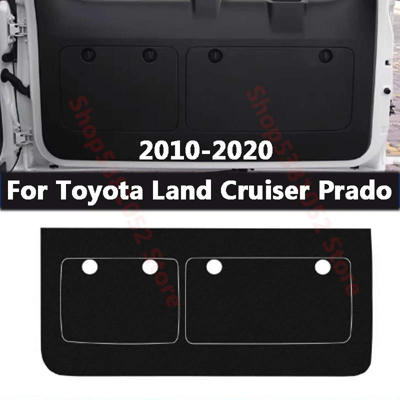 For Toyota Land Cruiser Prado 150 2010-2020 Car Rear Trunk Tailgate Protection Pad Trunk PU Leather Pad Sticker Cover Accessory