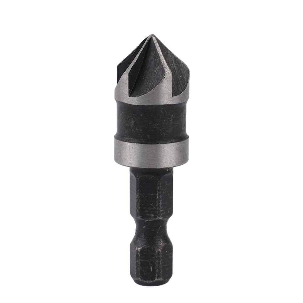 Chamfer 12 16 19mm 5 Flute Cutter Countersink Drill Bits Woodworking Drilling For Wood Hexagon Power Tools Countersink Drill Bit