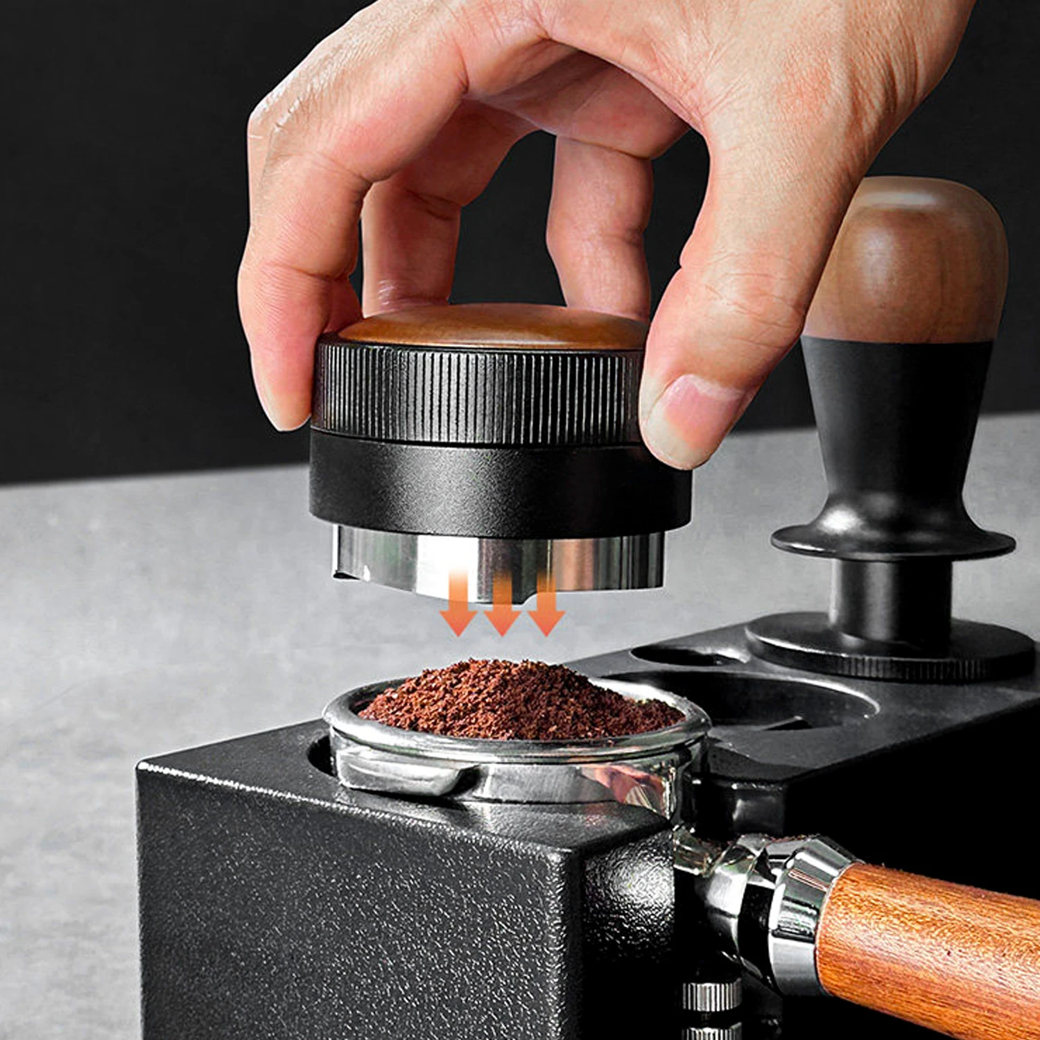 

OANKR Тампер и распределитель кофе для эспрессо 51 мм, 53 мм, 58 мм, выравниватель кофе для портафильтра, аксессуары для домашнего бариста