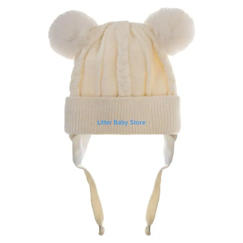 N80C เด็กหมวกฤดูหนาวพร้อมหูครอบคลุมเด็กวัยหัดเดินเย็นสภาพอากาศหมวก Unisex เด็กหูอุ่นเด็กวัยหัดเดินร้อนหมวกหู flaps