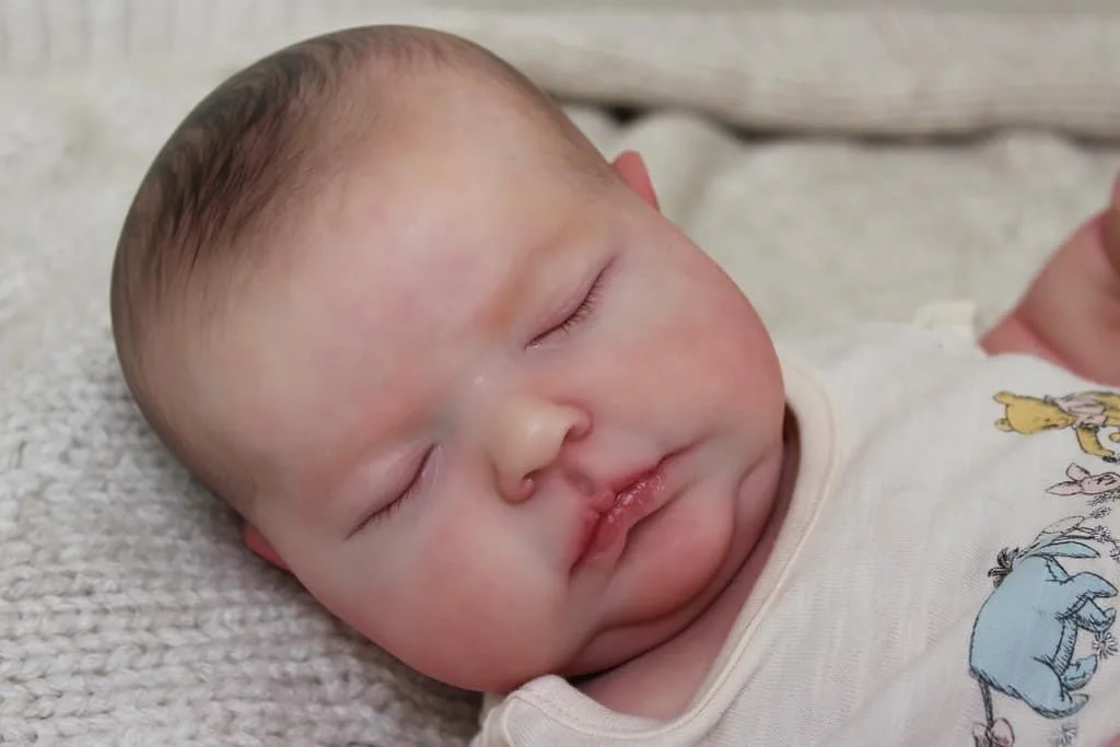 New 50CM Lifelike Reborn Sleeping Baby Doll Soft Touch Silicone Realistic Visible Veins Newborn Toddler Reborn Doll Toy for Kids