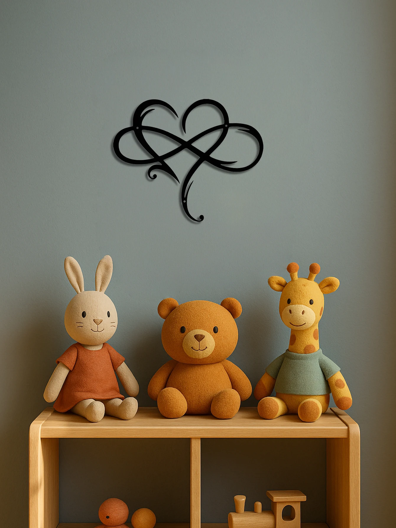 

Металлическое настенное искусство Infinity Heart — потрясающее железное мастерство для декора «Вечная любовь»