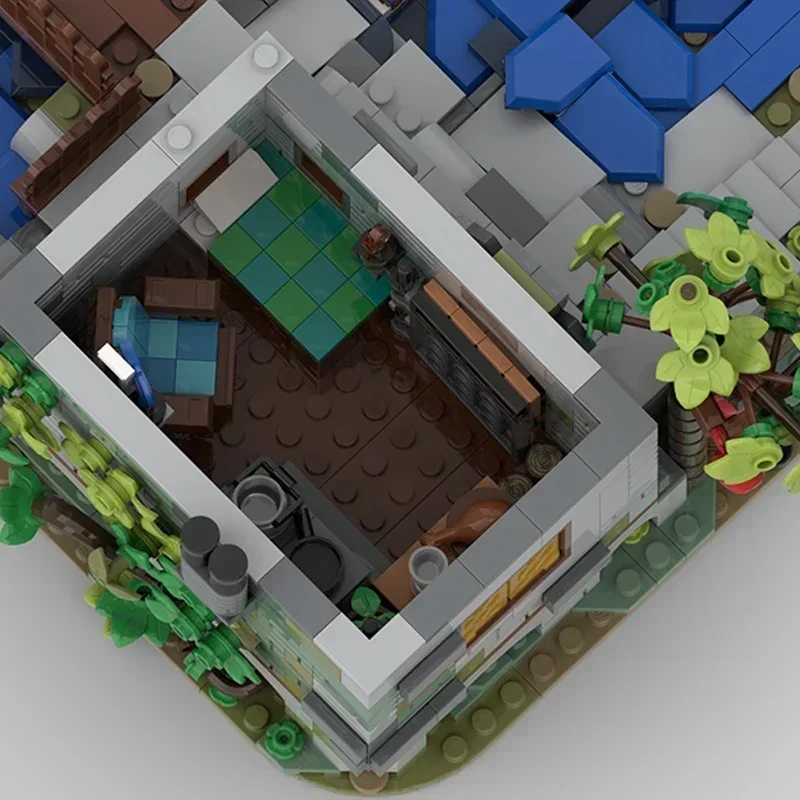 ตัวต่อโมเดลอาคาร ชุดประกอบถนน วิวชายฝั่ง ประภาคาร ตัวต่อเทคนิค ของเล่นประกอบเองสำหรับเด็ก ของขวัญวันหยุด