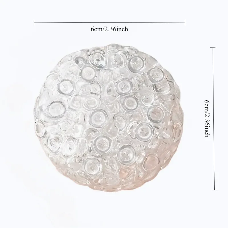 

Ice Beads Filled Mochi Squishy Ball Super Soft Slow Rebound Squeeze Fidget Toy Clear TPR Ice Particle Tactile Stress Anxiety Relief Vent Decompression Pocket Gift for Friends Kids Adults Party Favors