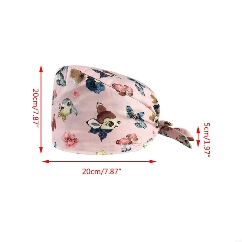 5 قطع للجنسين قبعة العمل على شكل القرع مع العصابة الكرتون الحيوان مطبوعة قابل للتعديل مطاطا التعادل الخلفي منتفخ فرك قبعة #6