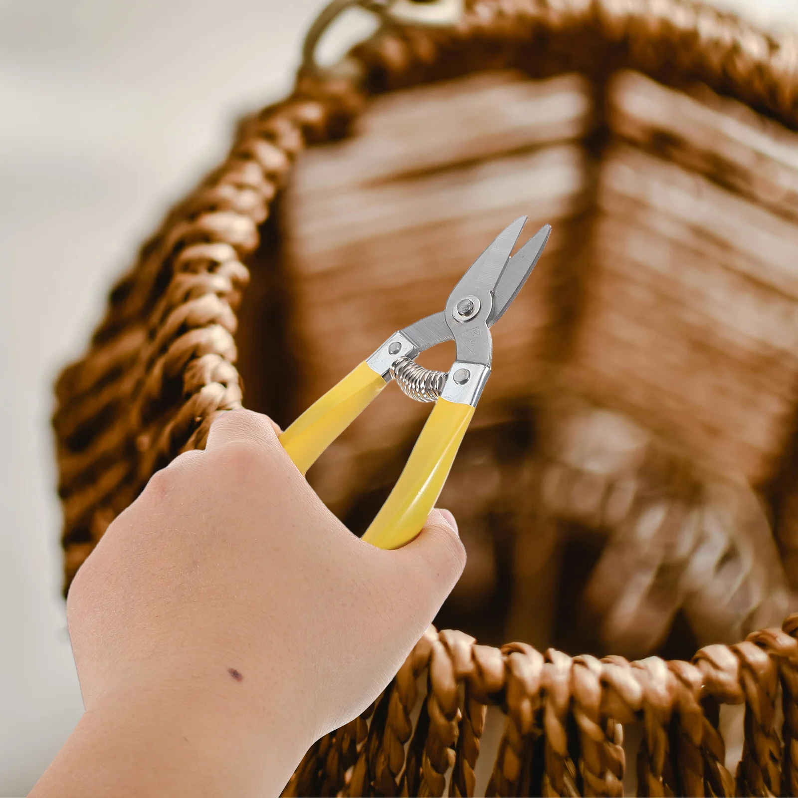 1 مجموعة أدوات النسيج الخوص يدويا طقم تصليح الروطان لسلة الأثاث الحرفية Diy بها بنفسك حديقة فناء حزام توريد الملحقات