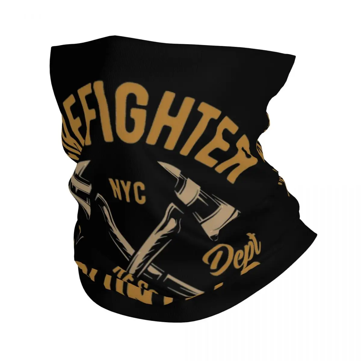 Firefighter Volunteer Rescue Team NYC Fire Rescue Bandana Neck Cover Balaclavas Wrap Scarf Cycling Running for Men Women