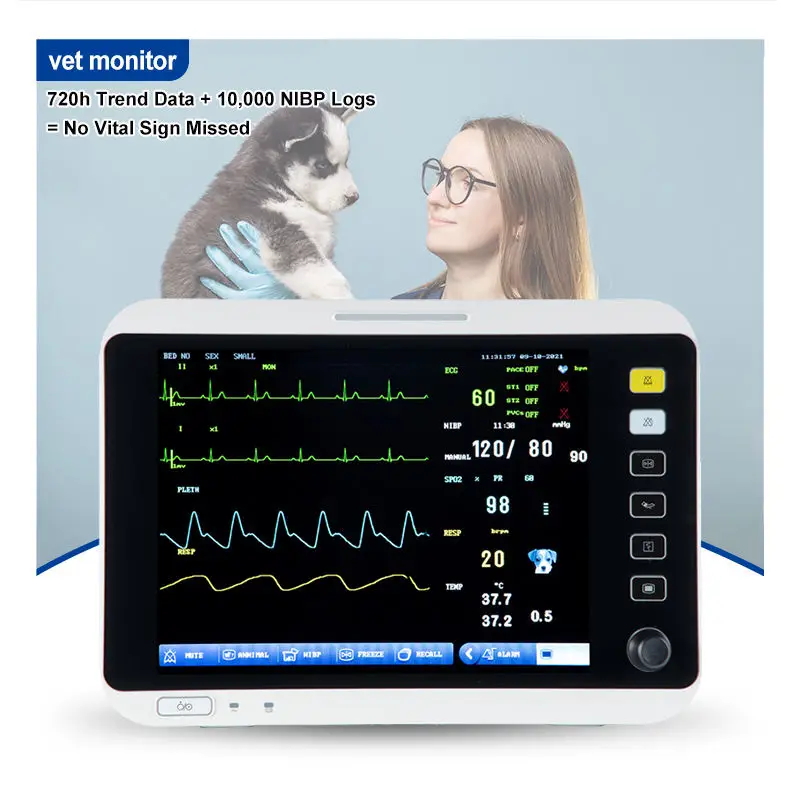 Multipara  Monitor for Critical Care  for Pet Hospitals  Multi-Vet Monitor