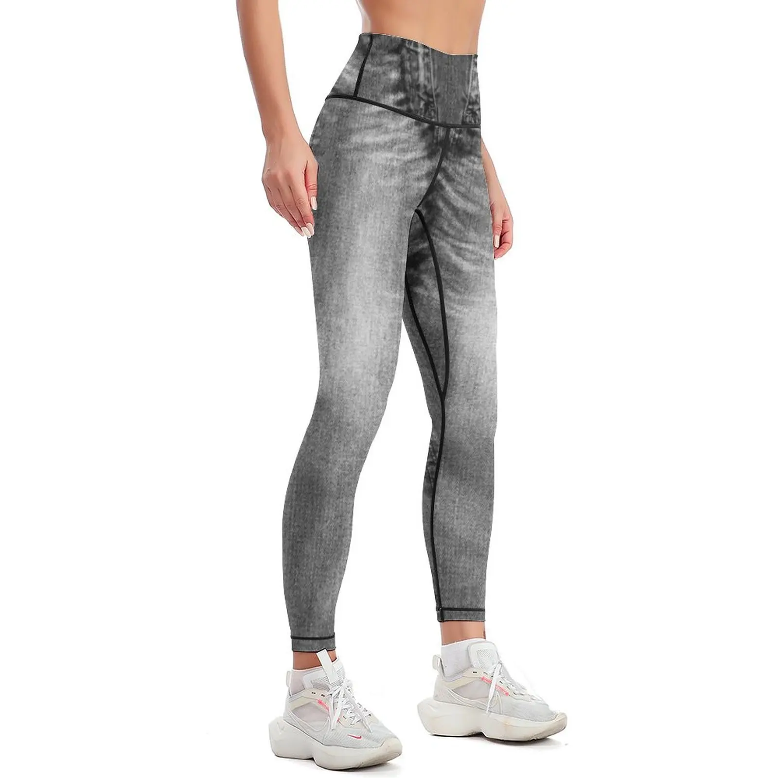 Acid Wash Style Black Jeans Leggings sport pants sports shirts gym sportswear woman gym 2024 push up legging Womens Leggings