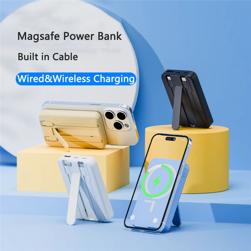 10000mAh Magsafe Power Bank 22.5W Fast Charging Station for iPhone 15 14 Huawei Xiaomi Wireless Charger Powerbank Spare Battery