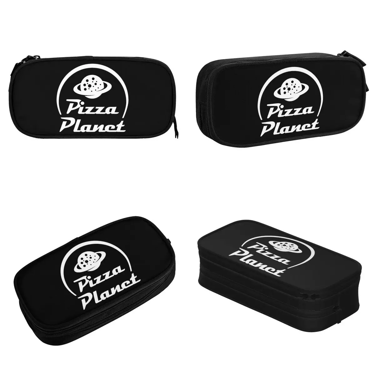 Fun Pizza Planet Alien Pencil Case Pencil Box Pen Box for Girls Boys Big Capacity Bags Office Zipper Stationery