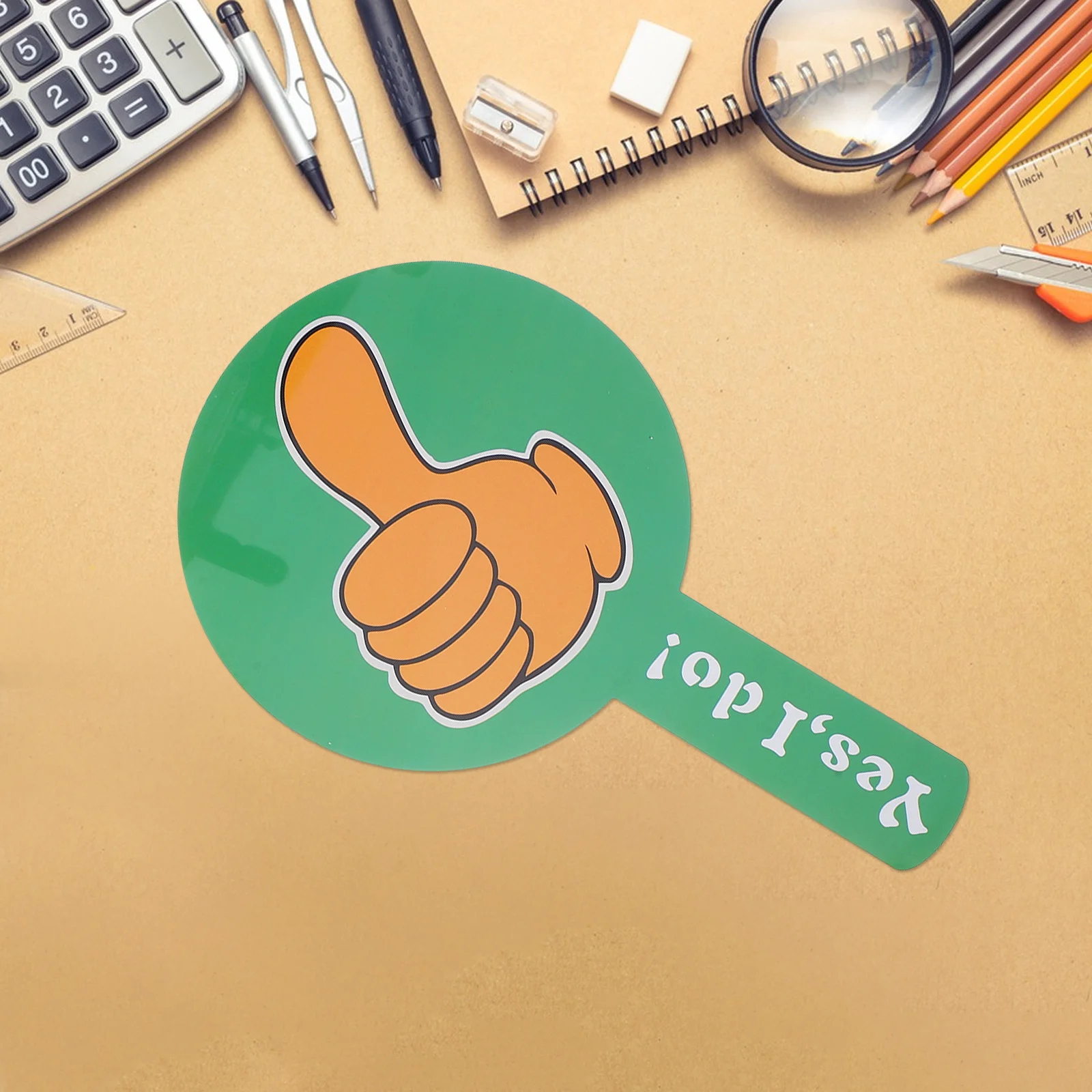 

2Pcs Double Sided Thumbs Up Thumbs Down Paddles Reusable Yes No Voting Boards Teacher Classroom Event Supplies