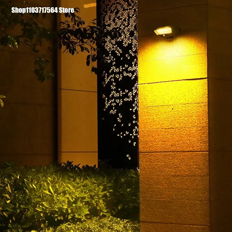 Solar light Outdoor light waterproof garden light Intelligent human sensing wall light cable-free yard villa lighting