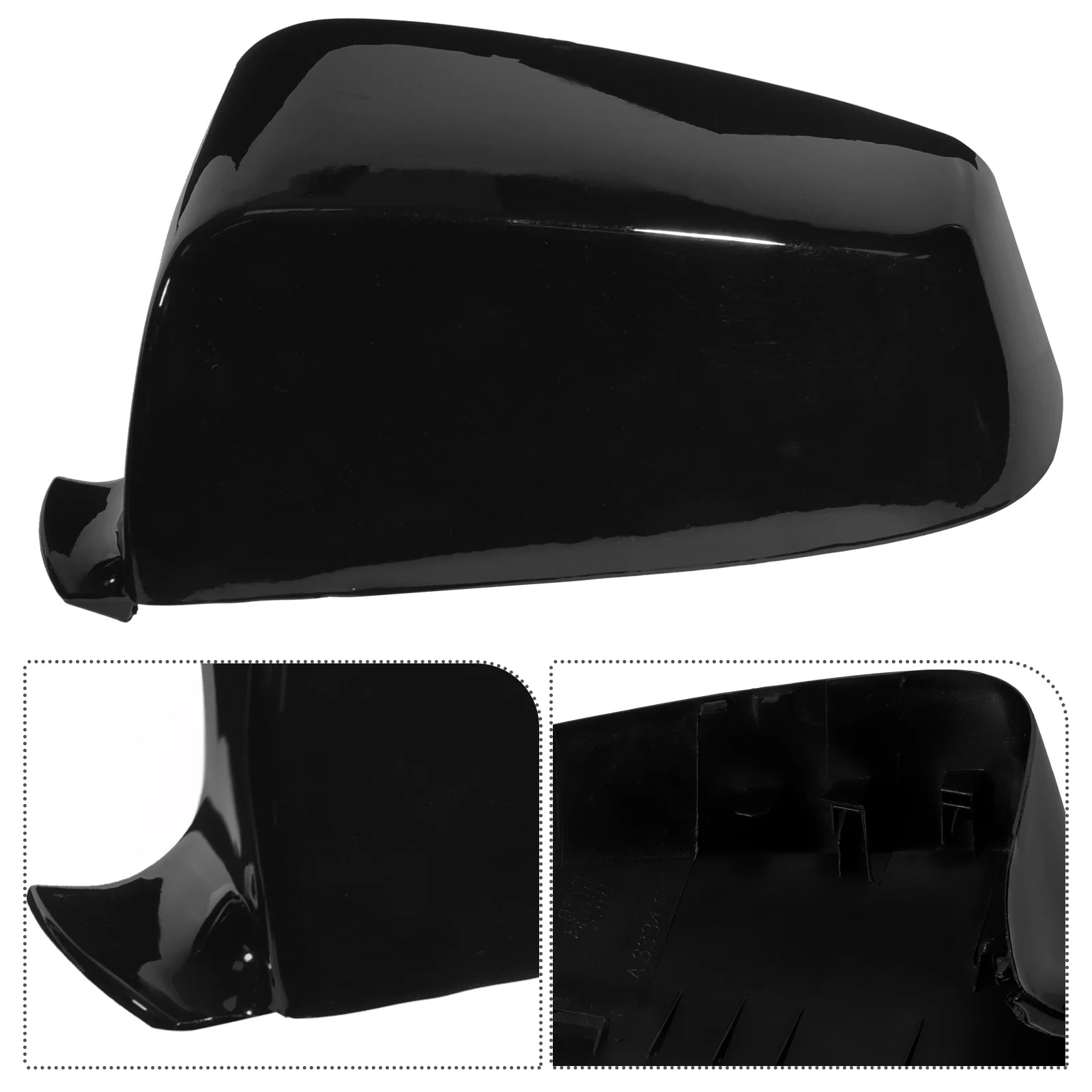 

Car Rearview Mirror Cover Compatible with E60 08-13 Left Hand Black Mirror Caps for Vehicle Exterior Protection