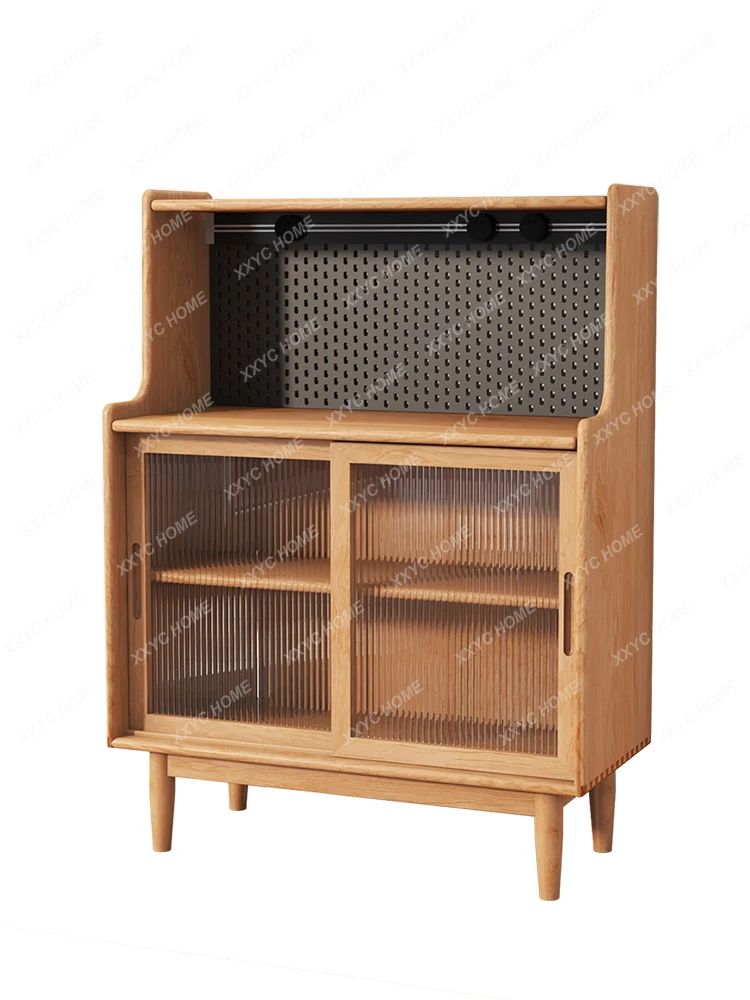 Wire-Wrap Board Storage Cabinet Modern Small Apartment Wall Wine Cabinet Storage Cabinet Kitchen Storage Cabinet