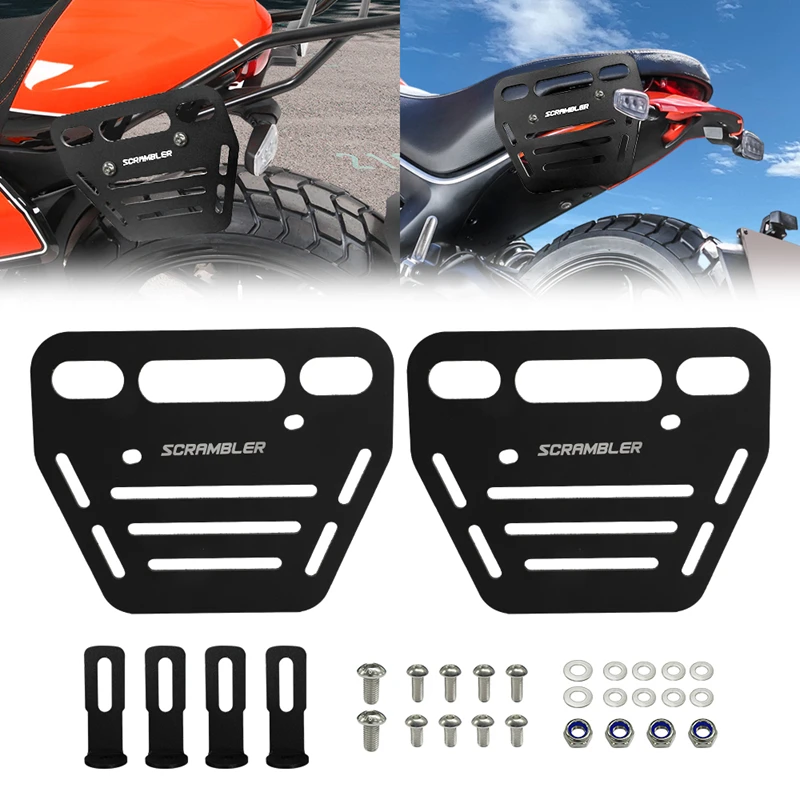 Motorcycle Side Rack Luggage Support For Ducati Scrambler 620 800 Classic Urban Enduro Icon Saddle Bag Bracket Carrier Holder