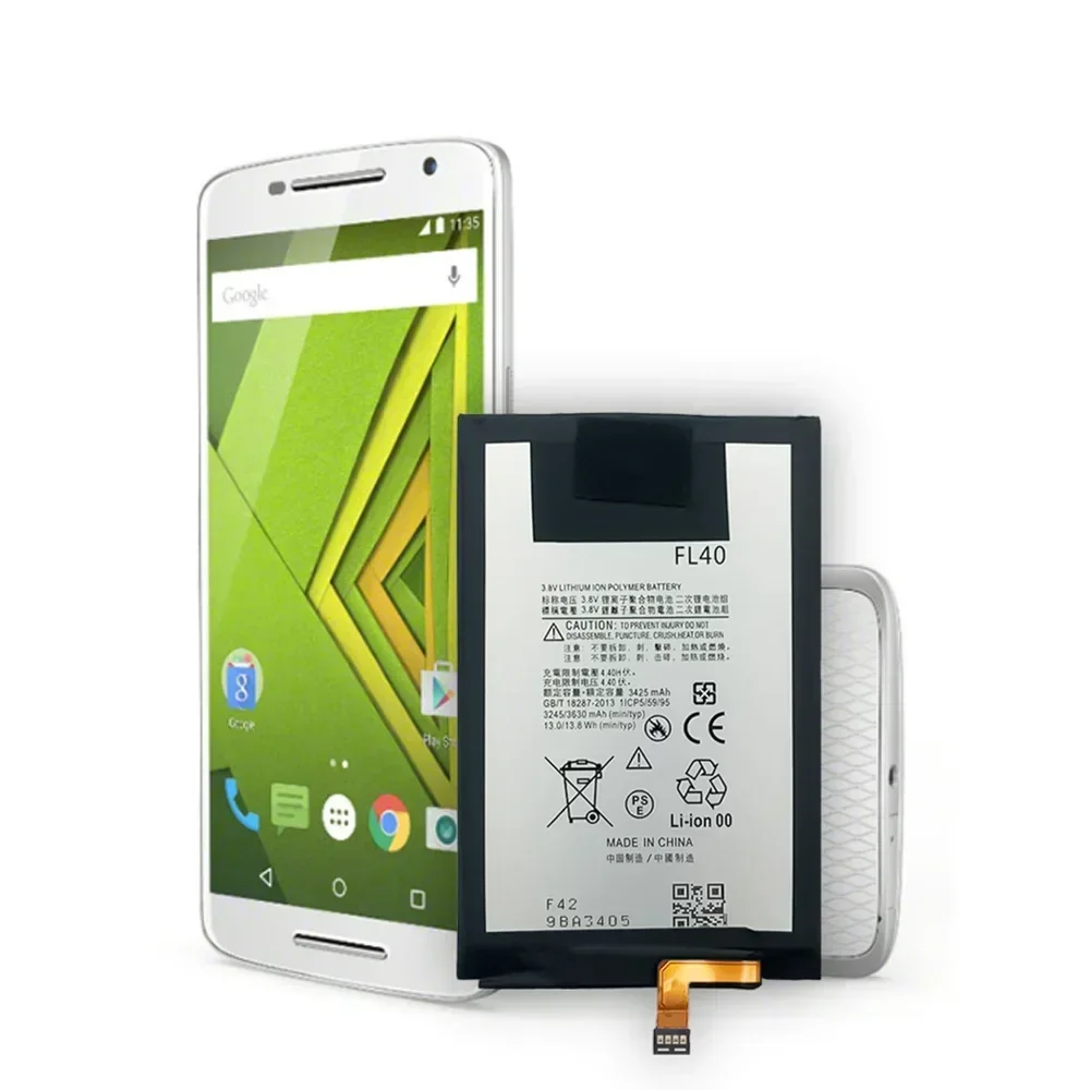Batería FL40 NUEVA para Motorola Moto Droid Maxx 2 XT1565B XT1565 X Play XT1562 XT1563 XT1564 X 3a dual X3 Play