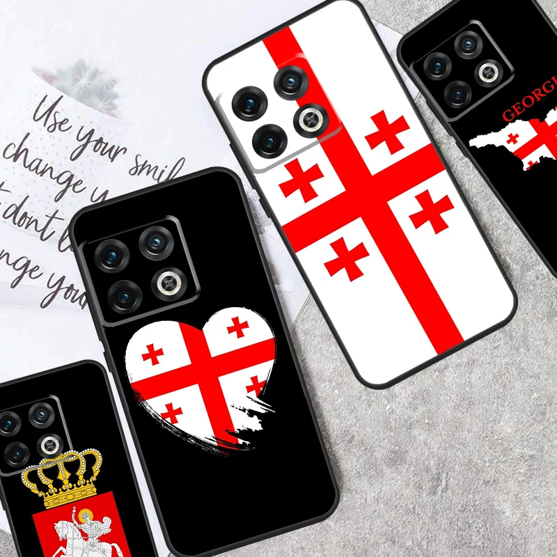 Georgia Flag Case For OnePlus 12 11 10 Pro 8T 9R 10T 10R 12R OnePlus Nord CE 2 3 Lite 2T N10 N20 Coque