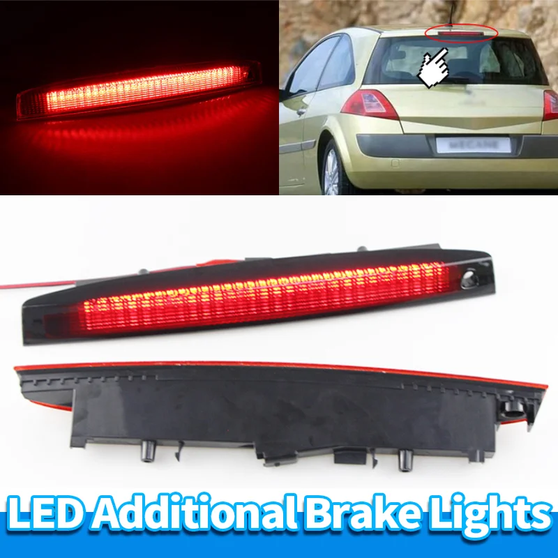 

Светодиодный задний стоп-сигнал с дымовыми линзами для Renault Megane MK2 Hatchback 2003-2008, третий свет высокого уровня 8200175538