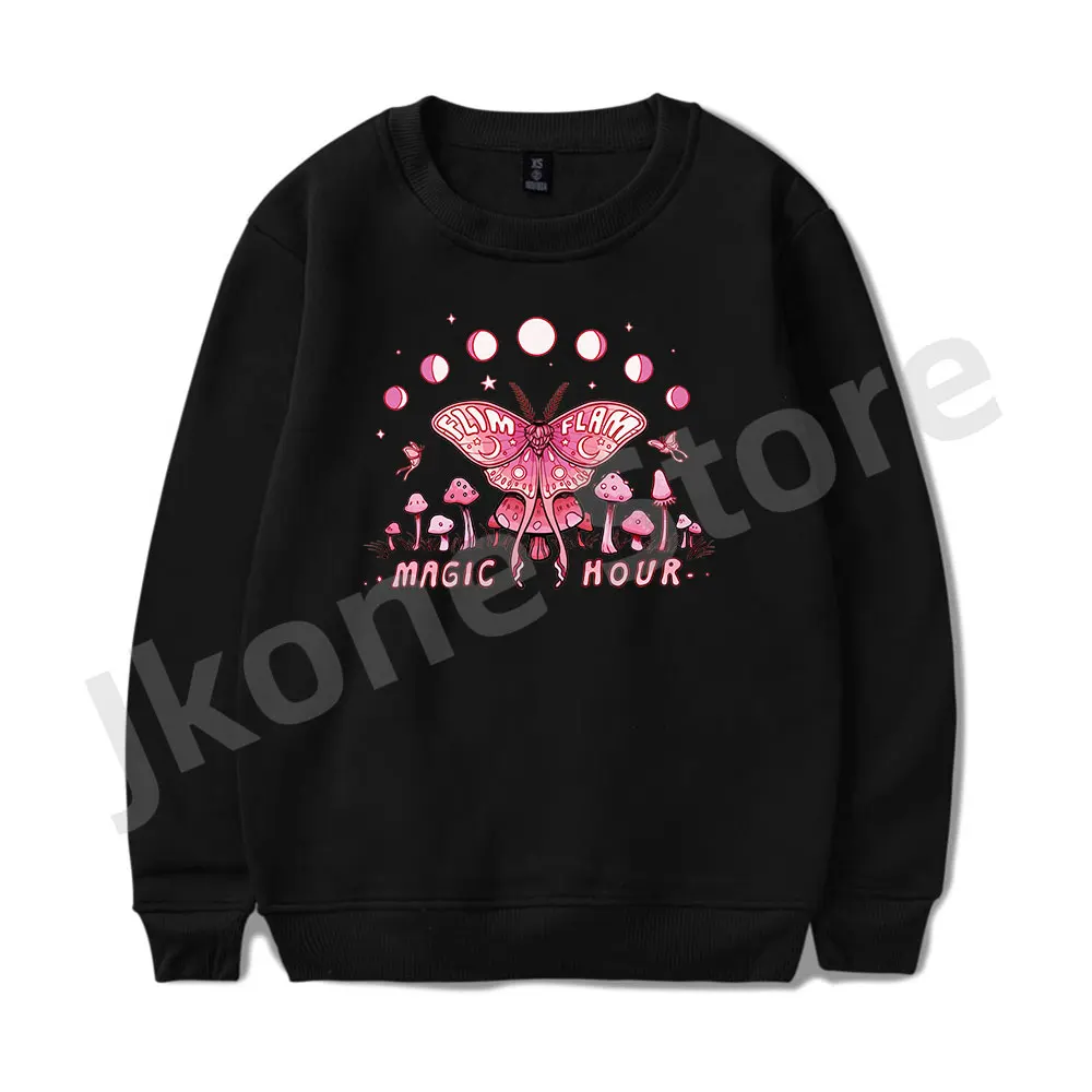 Flamingo Crewneck Sweatshirts Flim Flam Moth Youth Merch Print Winter Unisex Fashion Funny Casual Streetwear