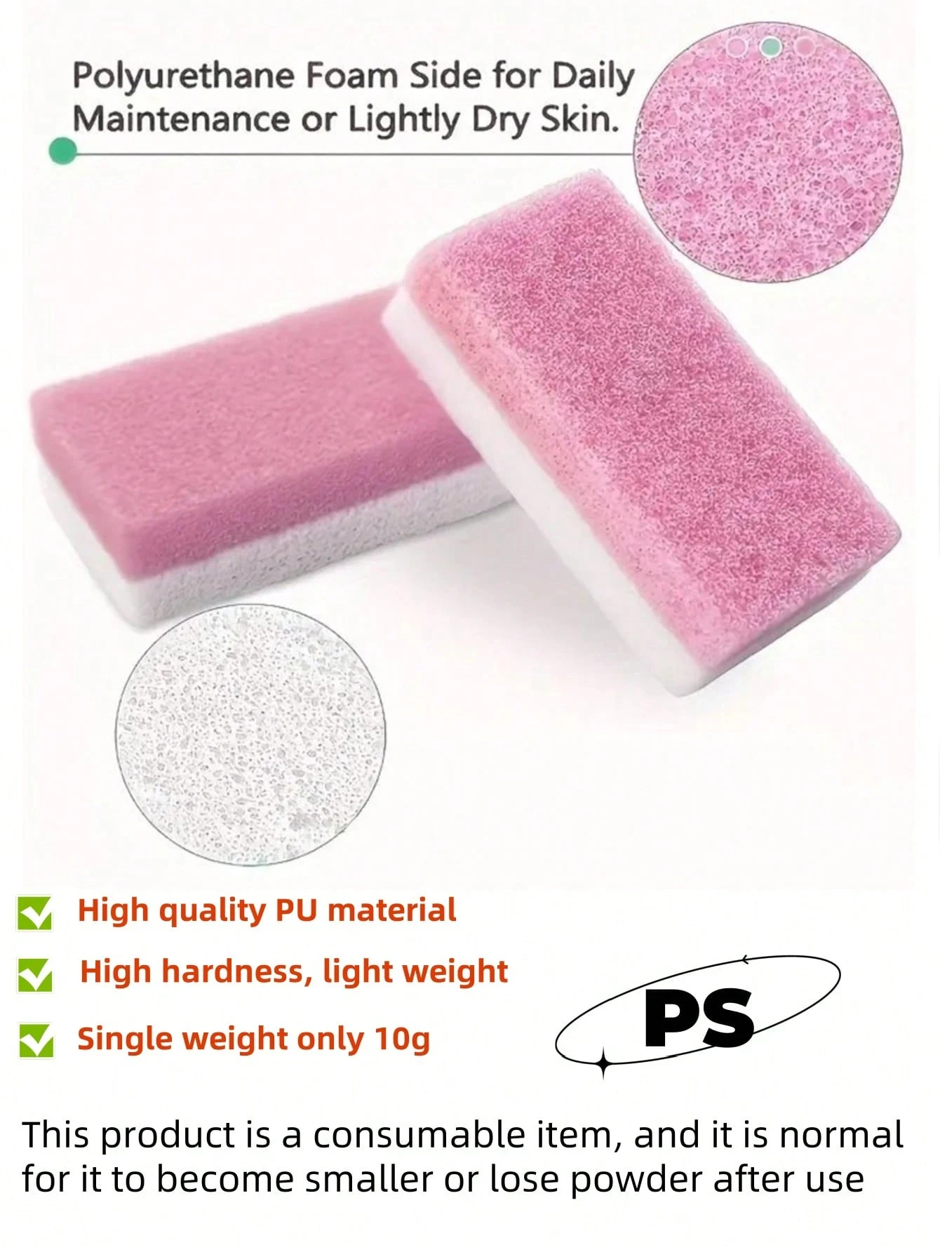 1/4/6 قطعة ملف تقشير حجر خفاف القدم ، مزيل الجلد الميت الكالس ، فرشاة الكعب ، وسادة تنظيف القدم في الصالون ، أدوات تقشير الباديكير